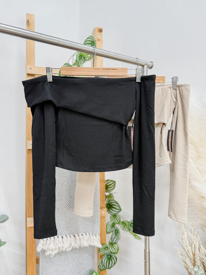 Bella Off Shoulder Long Sleeve Top