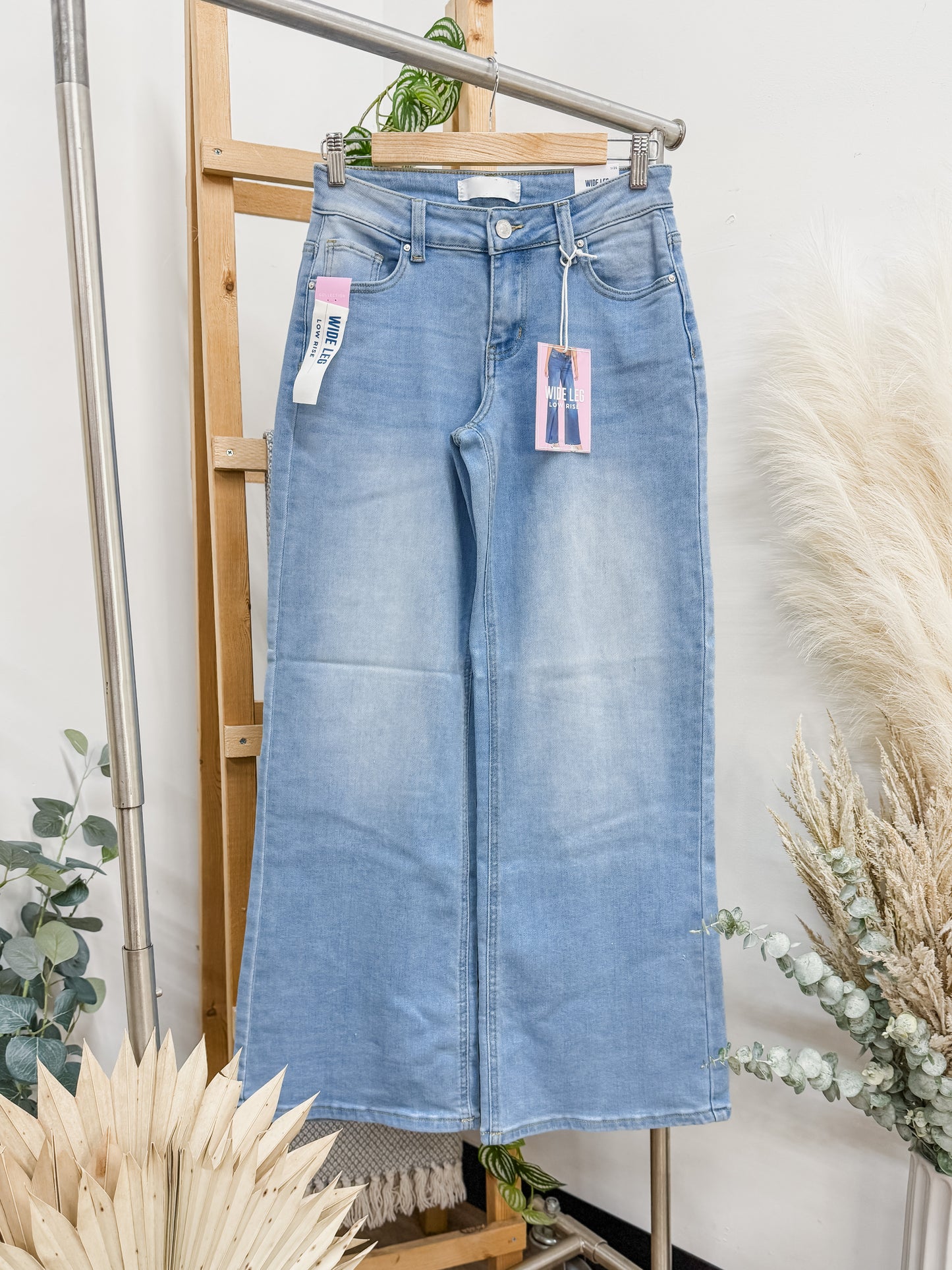 Maya Low Rise Wide Leg Stretch Jeans