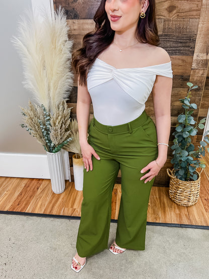 Amelie Straight Leg Trouser Pants