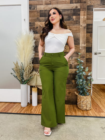 Amelie Straight Leg Trouser Pants