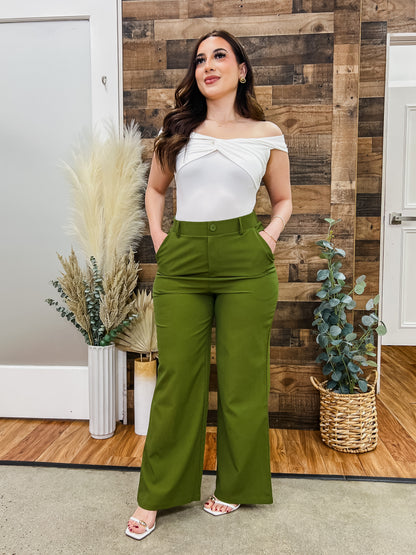Amelie Straight Leg Trouser Pants