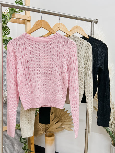 Holly Round Neck Knit Sweater