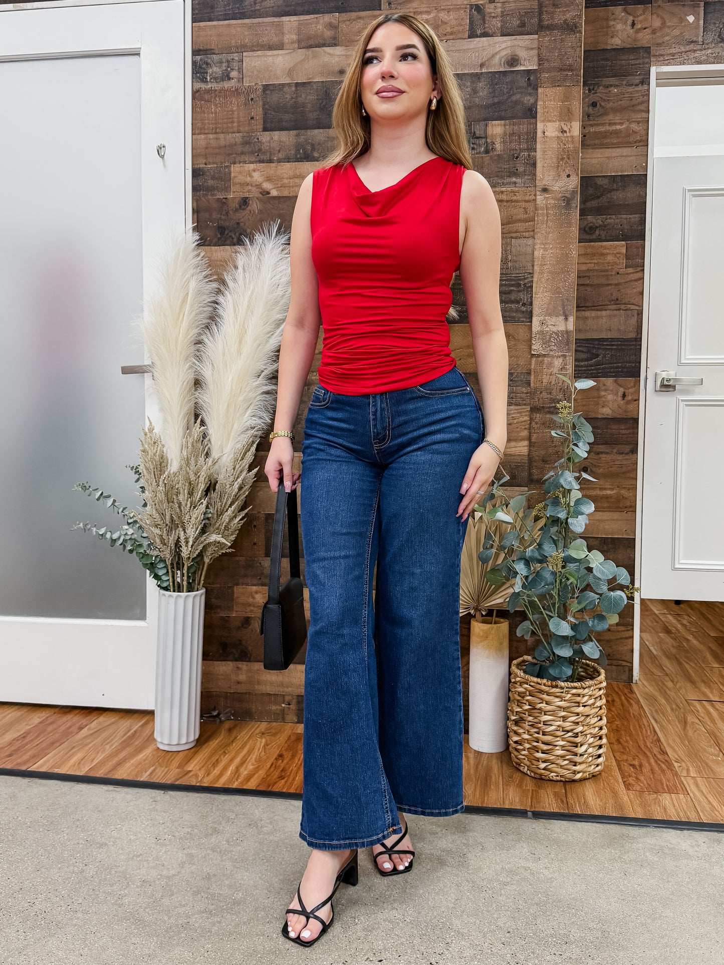 Maura Drape Neckline Top