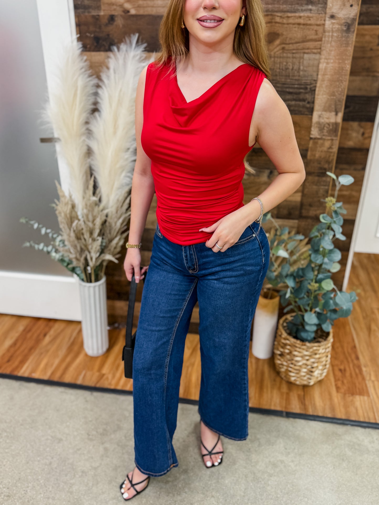 Maura Drape Neckline Top