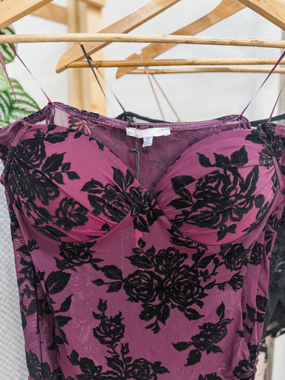 Rosa Burnout Off the Shoulder Bodysuit