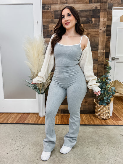 Dalia Flared Contrast Jumpsuit