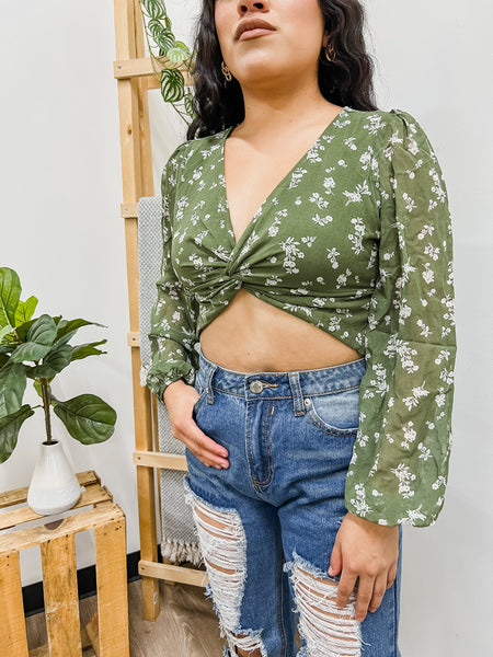 Selina Floral Chiffon Top