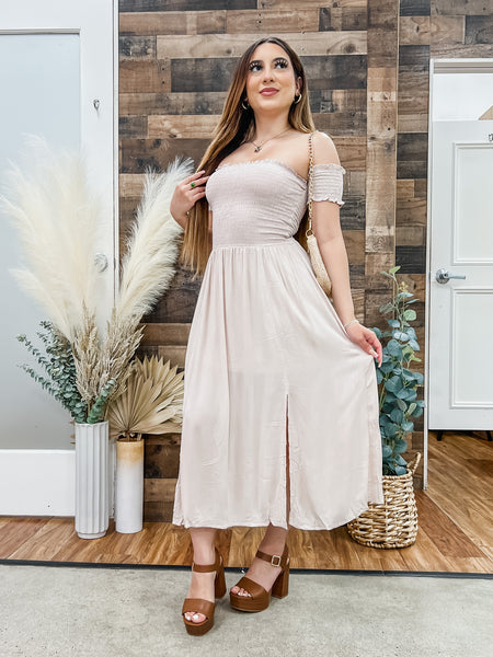 Aulani Off Shoulder Woven Dress