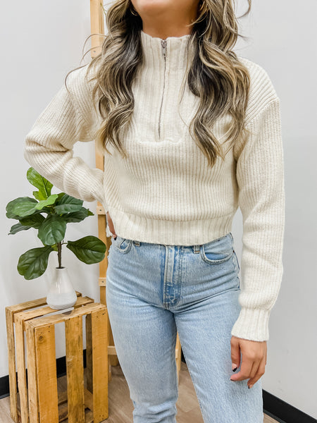 Whitney Half Zip Sweater