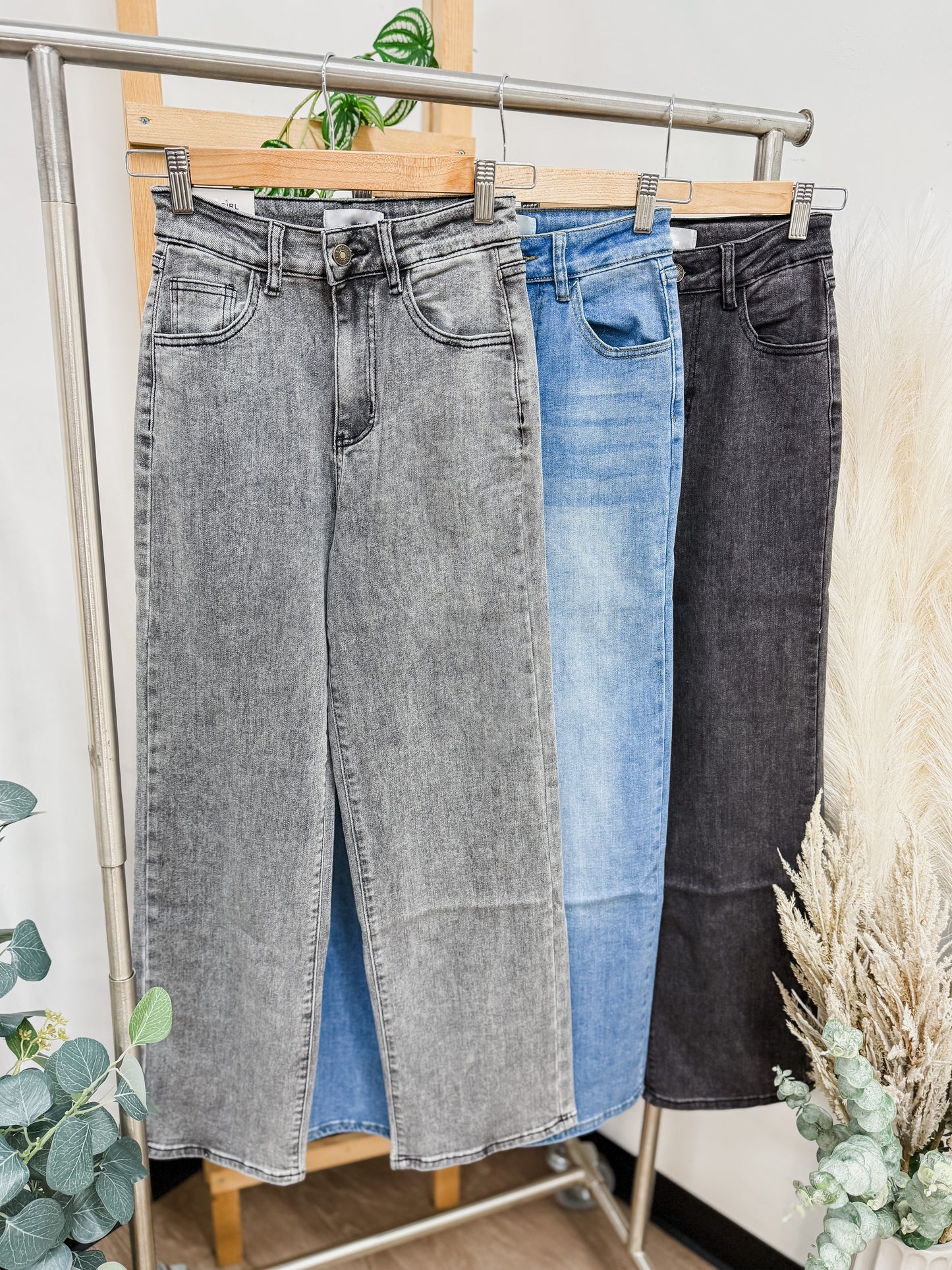 RESTOCK! Ellie Stretch High Rise Wide Leg Jeans