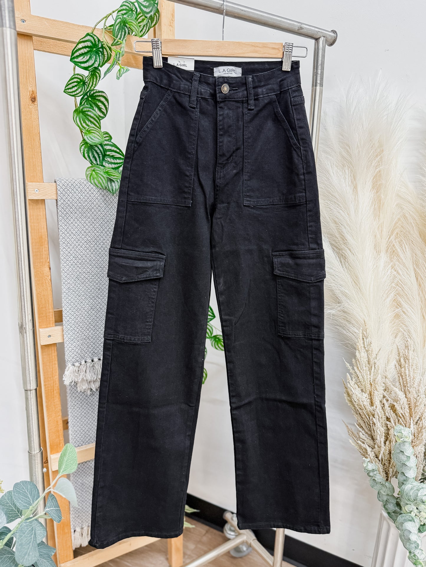 Sadie Cargo Pockets High Rise Jeans