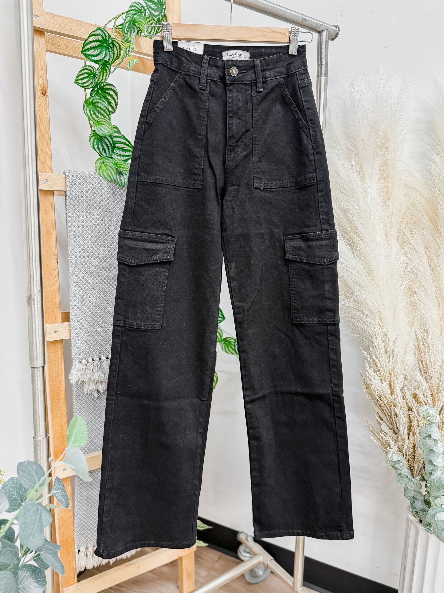 Sadie Cargo Pockets High Rise Jeans