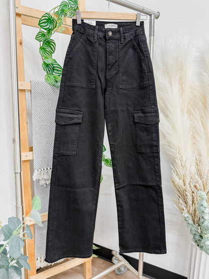Sadie Cargo Pockets High Rise Jeans