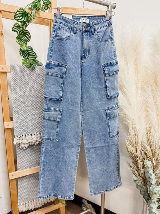 Noelle Cargo Baggy Jeans