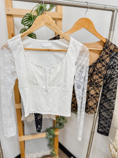 Lainey Lace Long Sleeve Top