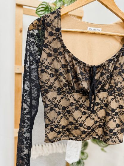 Lainey Lace Long Sleeve Top