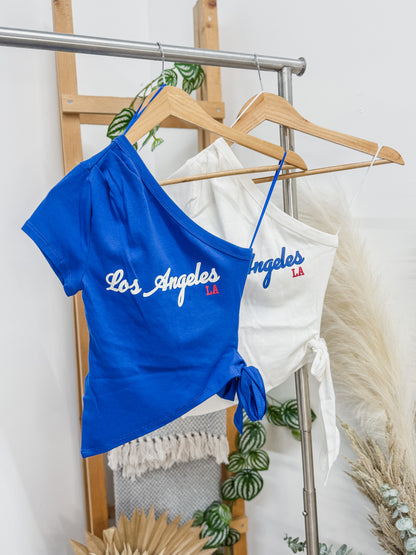 Los Angeles One Shoulder Baby Tee
