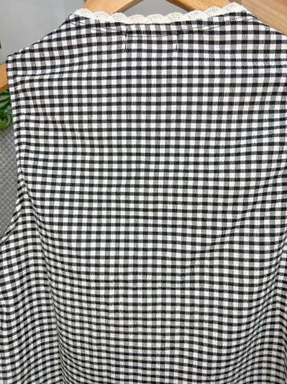 Kylie Gingham Bow Tie Top