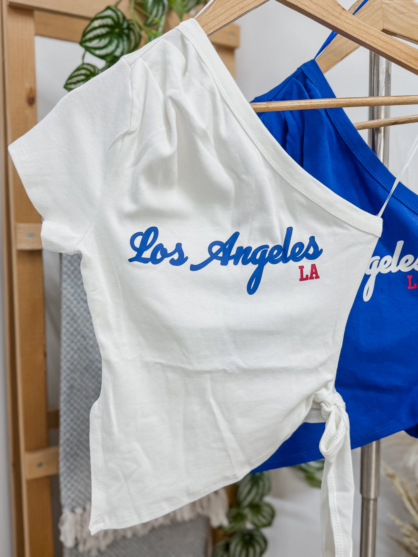 Los Angeles One Shoulder Baby Tee