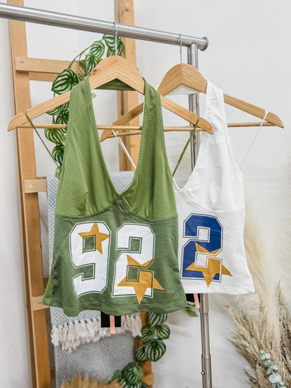 Sporty '92 Jersey Halter Top