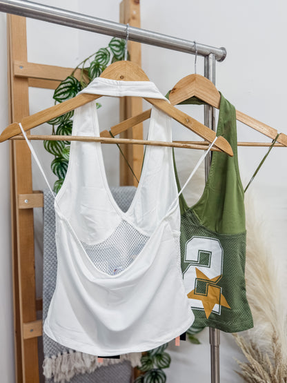 Sporty '92 Jersey Halter Top
