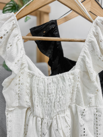 Destiny Baby Doll Pointelle Top