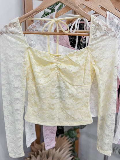 Emilia Lace Long Sleeve Top