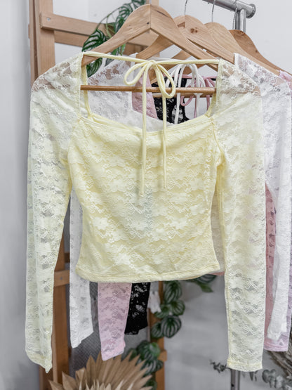 Emilia Lace Long Sleeve Top