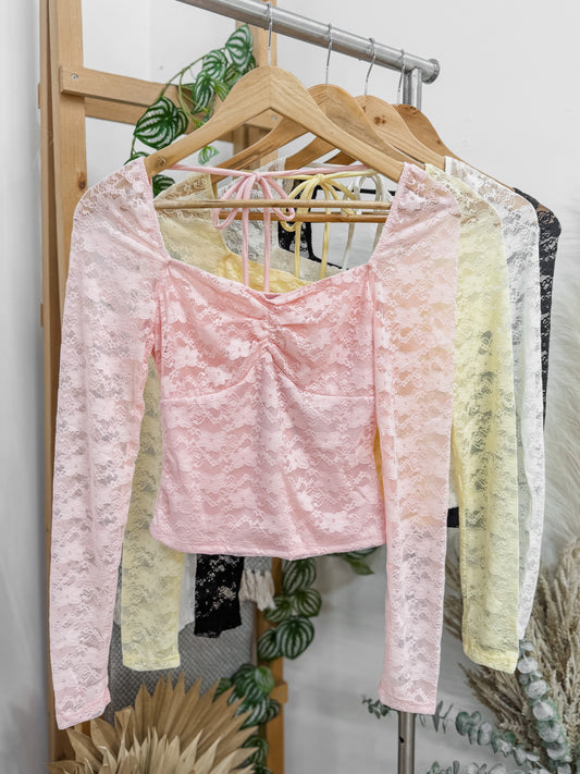 Emilia Lace Long Sleeve Top