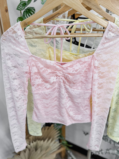 Emilia Lace Long Sleeve Top
