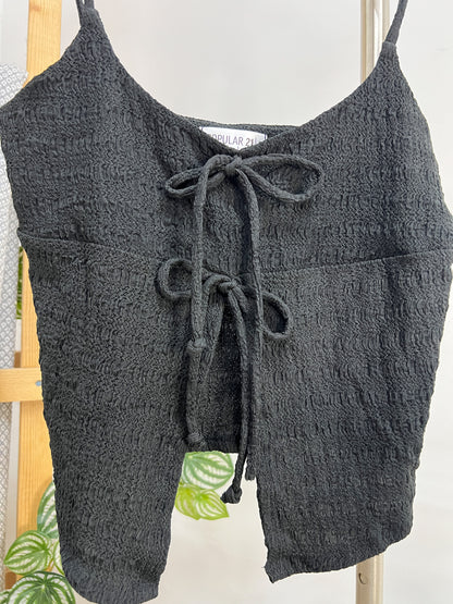 Mae Front Tie Spaghetti Strap Top