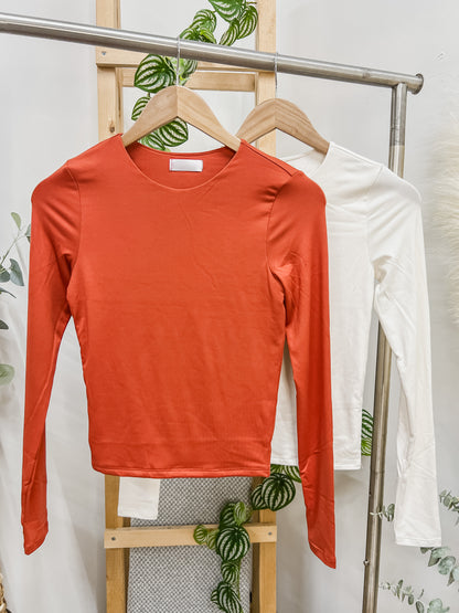RESTOCK! Lynn Soft Double Layered Long Sleeve Top