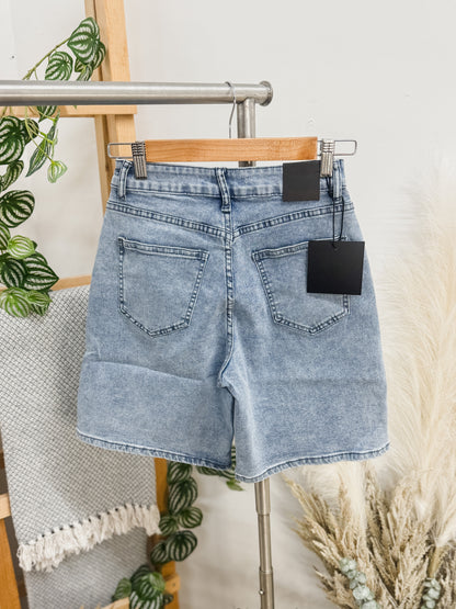 Nelly High Waisted Stretch Shorts