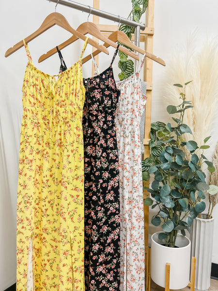 Lily Floral Maxi Slit Dress