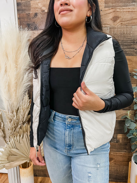 RESTOCK! Layla Reversible Puffer Vest