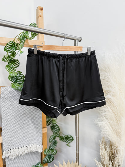 Brooke Silk Contrast Pajamas Set