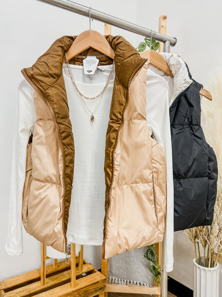 RESTOCK! Layla Reversible Puffer Vest