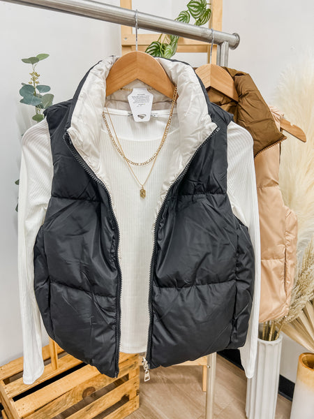 RESTOCK! Layla Reversible Puffer Vest