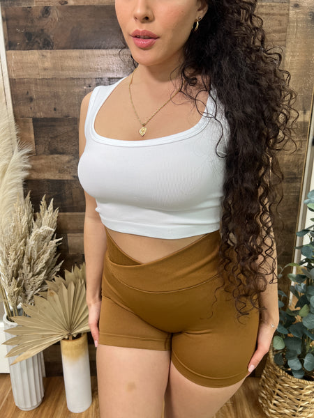 Nelly Square Neck Seamless Crop Top