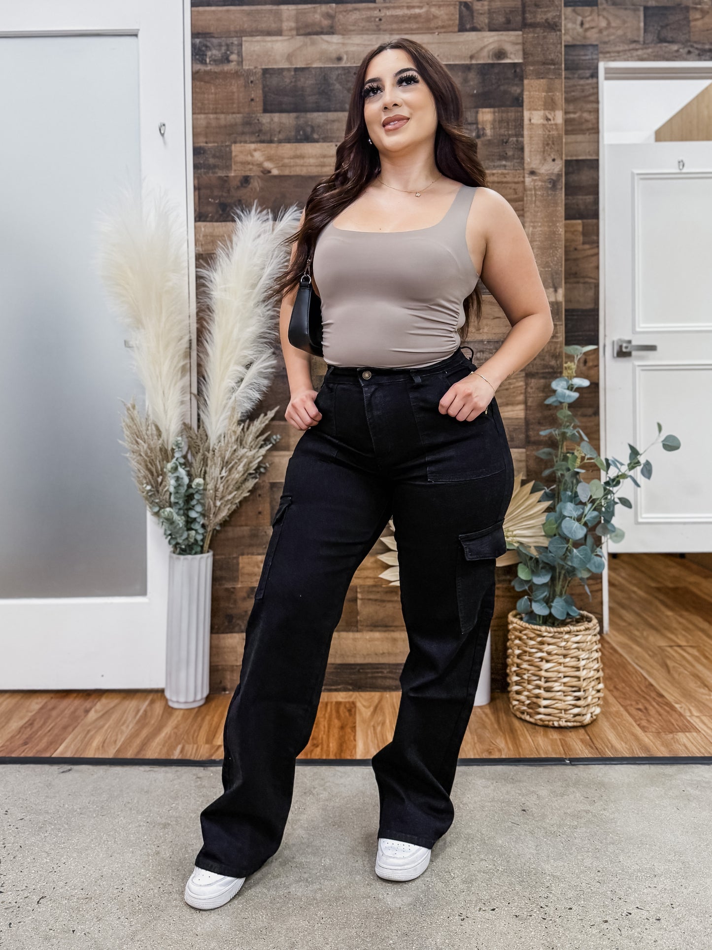 Sadie Cargo Pockets High Rise Jeans