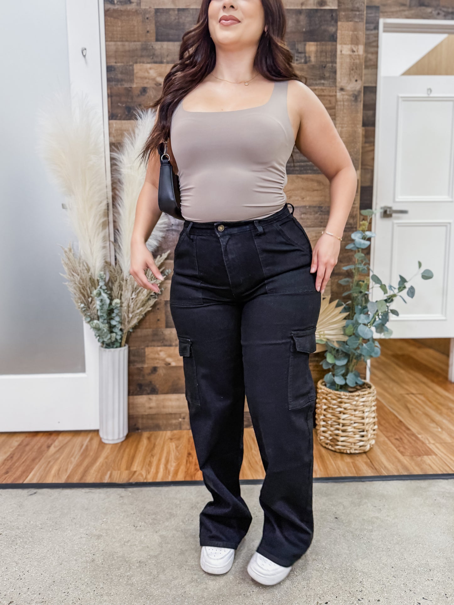 Sadie Cargo Pockets High Rise Jeans