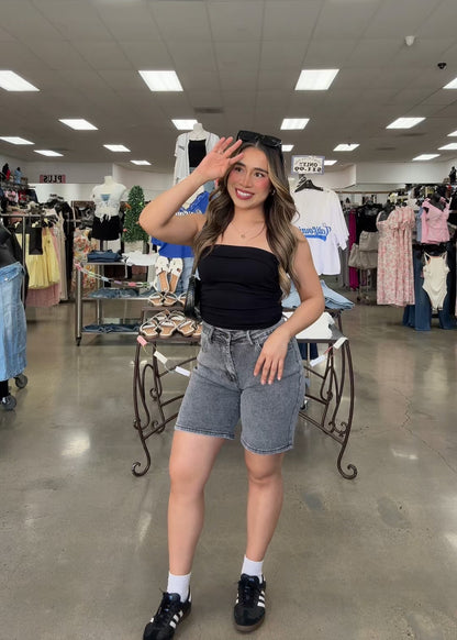 Nelly High Waisted Stretch Shorts