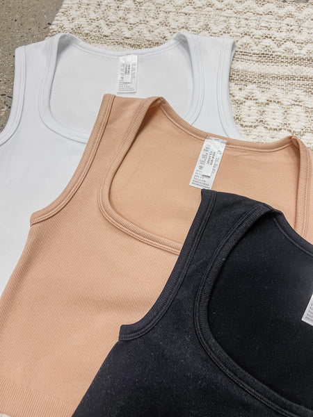 Nelly Square Neck Seamless Crop Top