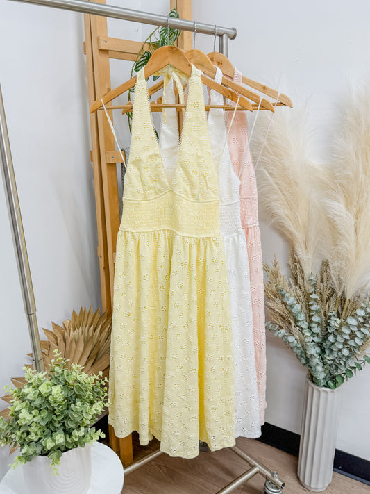 Grace Halter Floral Midi Dress