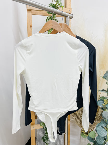 Lauren Button Long Sleeve Bodysuit