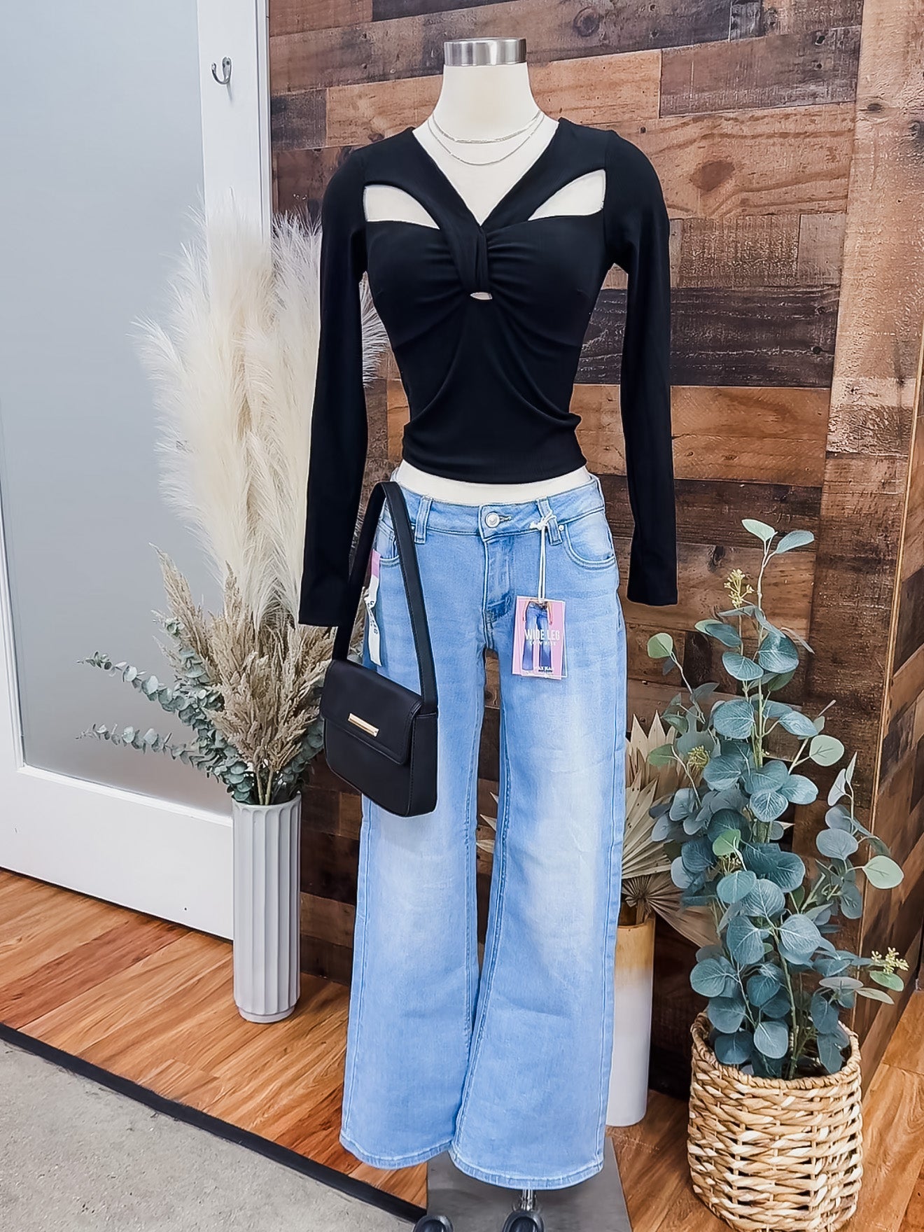 Halle Cut Out Long Sleeve Top