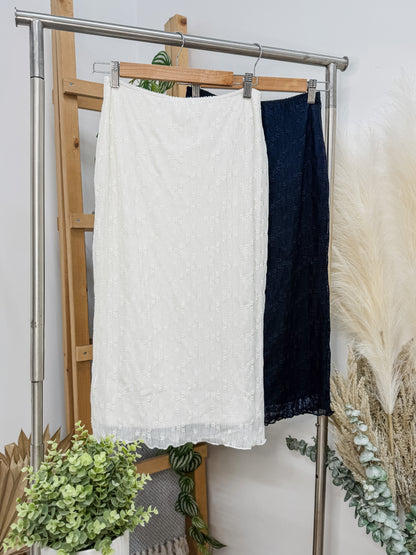 Christelle Midi Ditsy Floral Lace Skirt