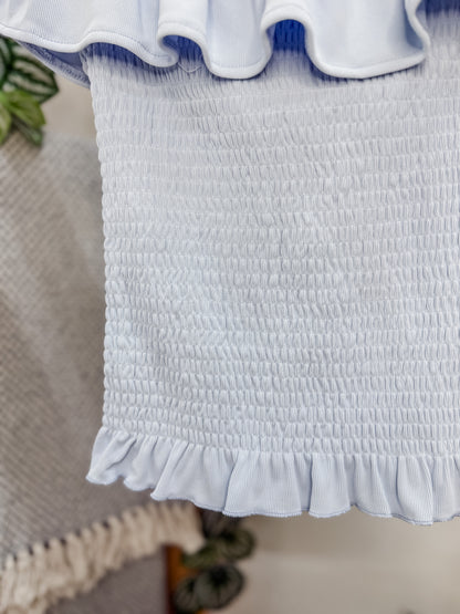 Chelsea Off Shoulder Smocked Top