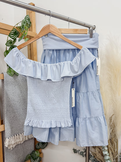 Chelsea Off Shoulder Smocked Top