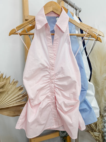Adeline Collared Sleeveless Top
